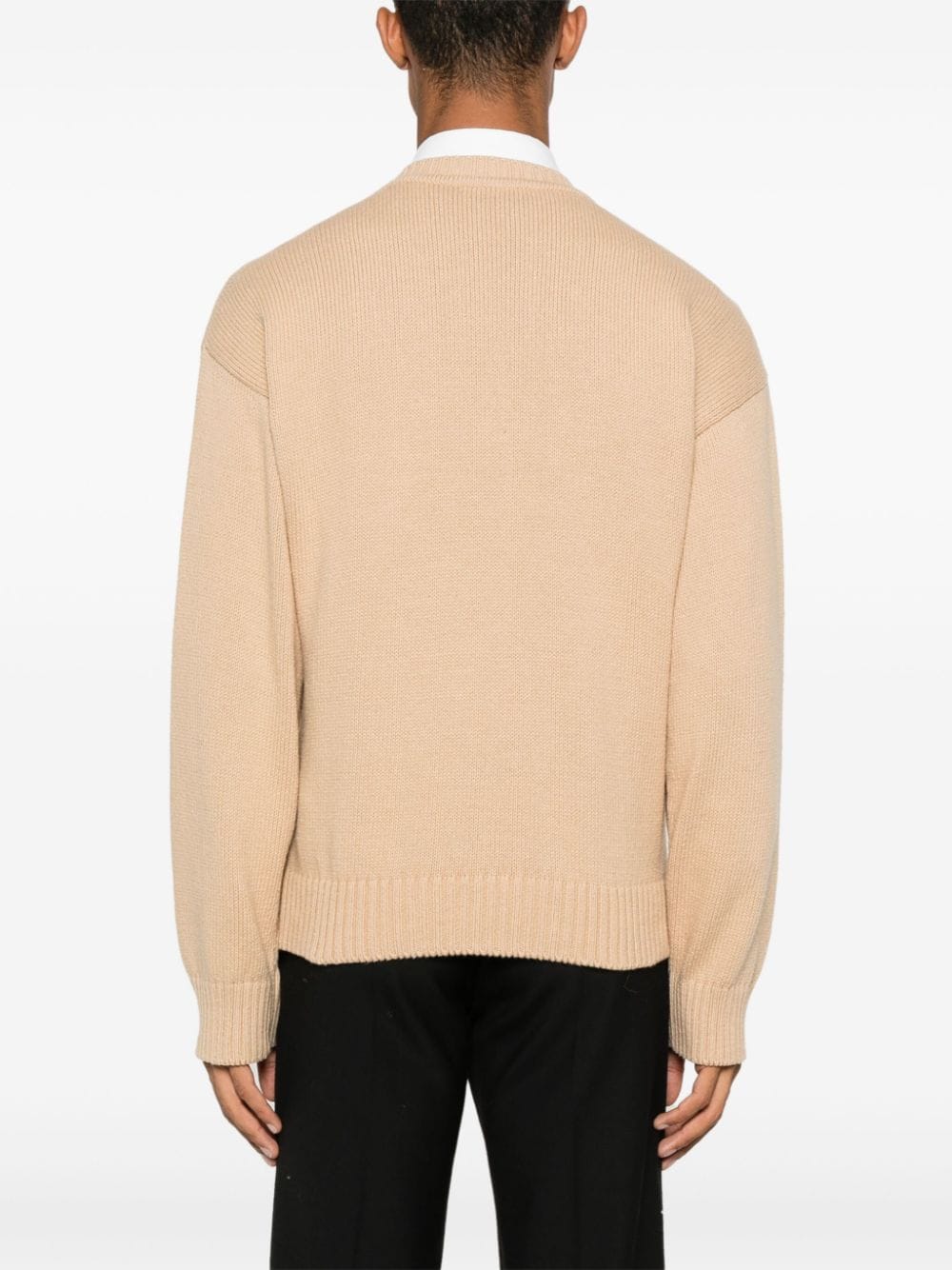 Shop Dsquared2 Crew-neck Sweater In 110 Sand