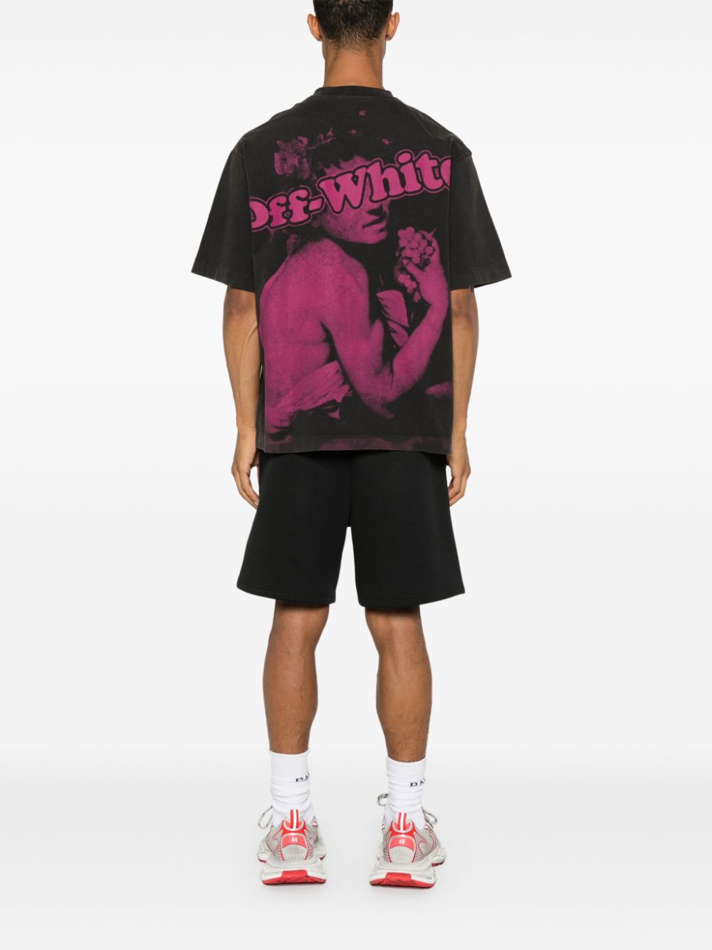 Shop Off-white Bacchus Skate T-shirt In 黑色