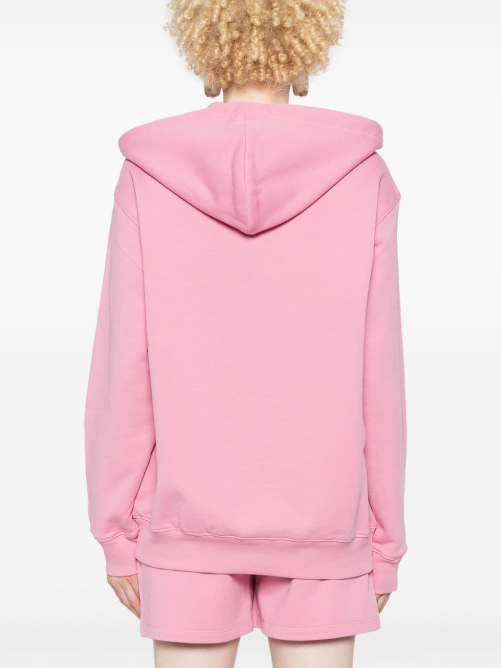 Shop Moschino Teddy Bear-print Hoodie In Pink