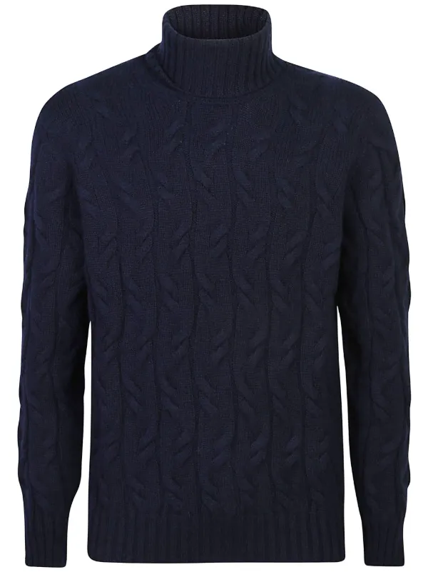 Drumohr MODERN❤︎ニット❤︎Super140's❤︎46❤︎ネイビー Drumohr Cashmere Sweater | Blue | FARFETCH