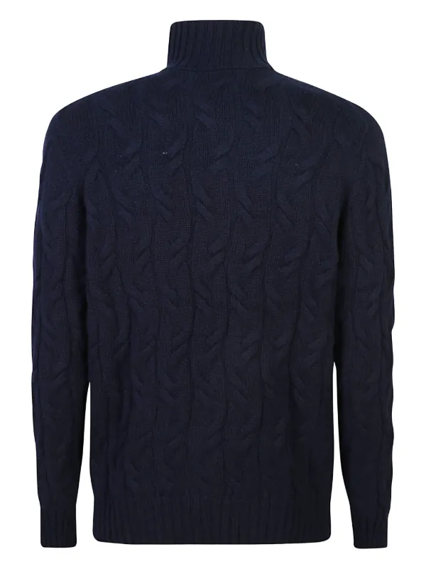 Blue Sweater Drumohr Maglieria Drumohr Maglione In Cashmere