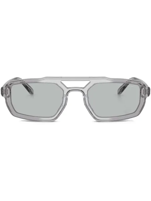 Emporio Armani transparent square glasses