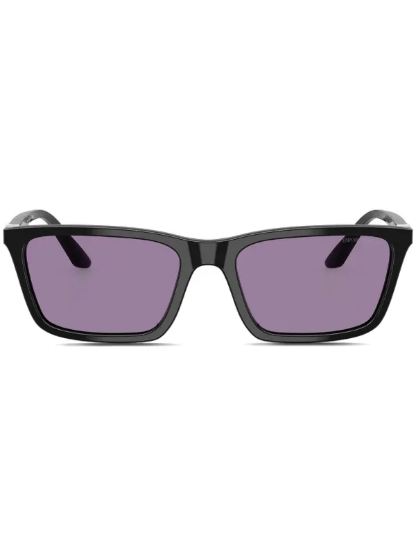 Emporio Armani Rectangular Sunglasses in Black