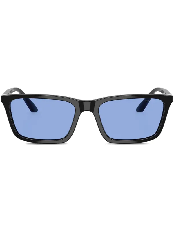 Emporio Armani Rectangular Sunglasses in Black