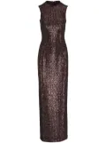 Michael Kors Collection sequin-embellished maxi dress - Brown
