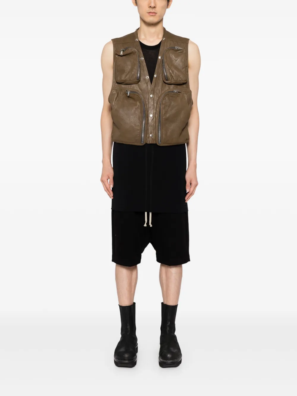 Rick Owens chamarra militar cargo con botones | Chalecos | Image 2