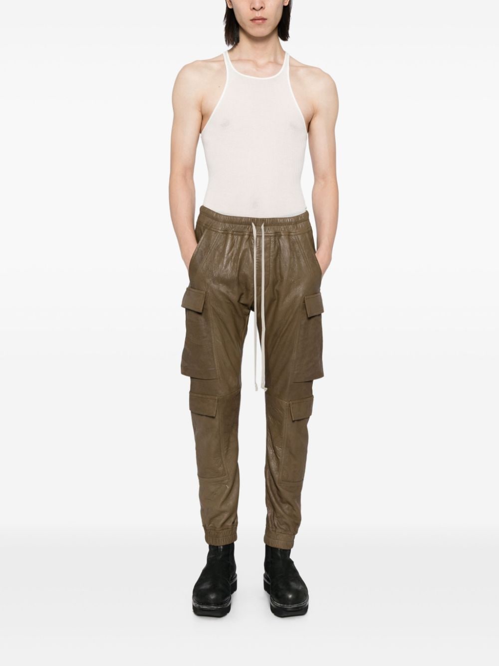 Shop Rick Owens Mastodon Megacargo Trousers In 褐色