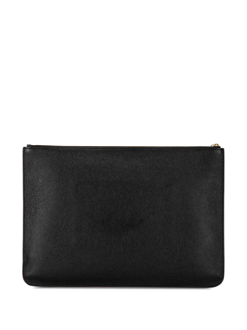 Balenciaga Pre-Owned 20th Century Leather Ville Logo clutch bag - Zwart