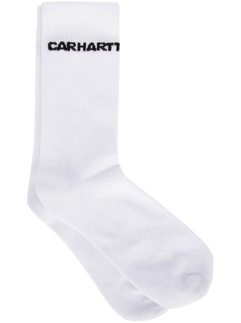 Carhartt WIP logo-knit ribbed socks | White | Image 1