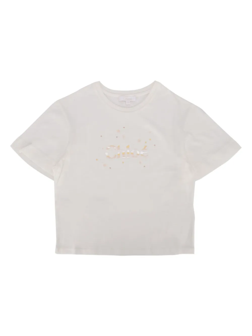 Chloé Kids playera con logo estampado | blanco | Image 1