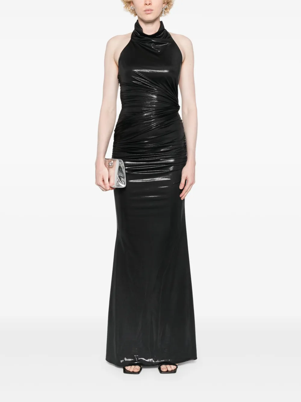 THE ANDAMANE Stella maxi-jurk - Zwart