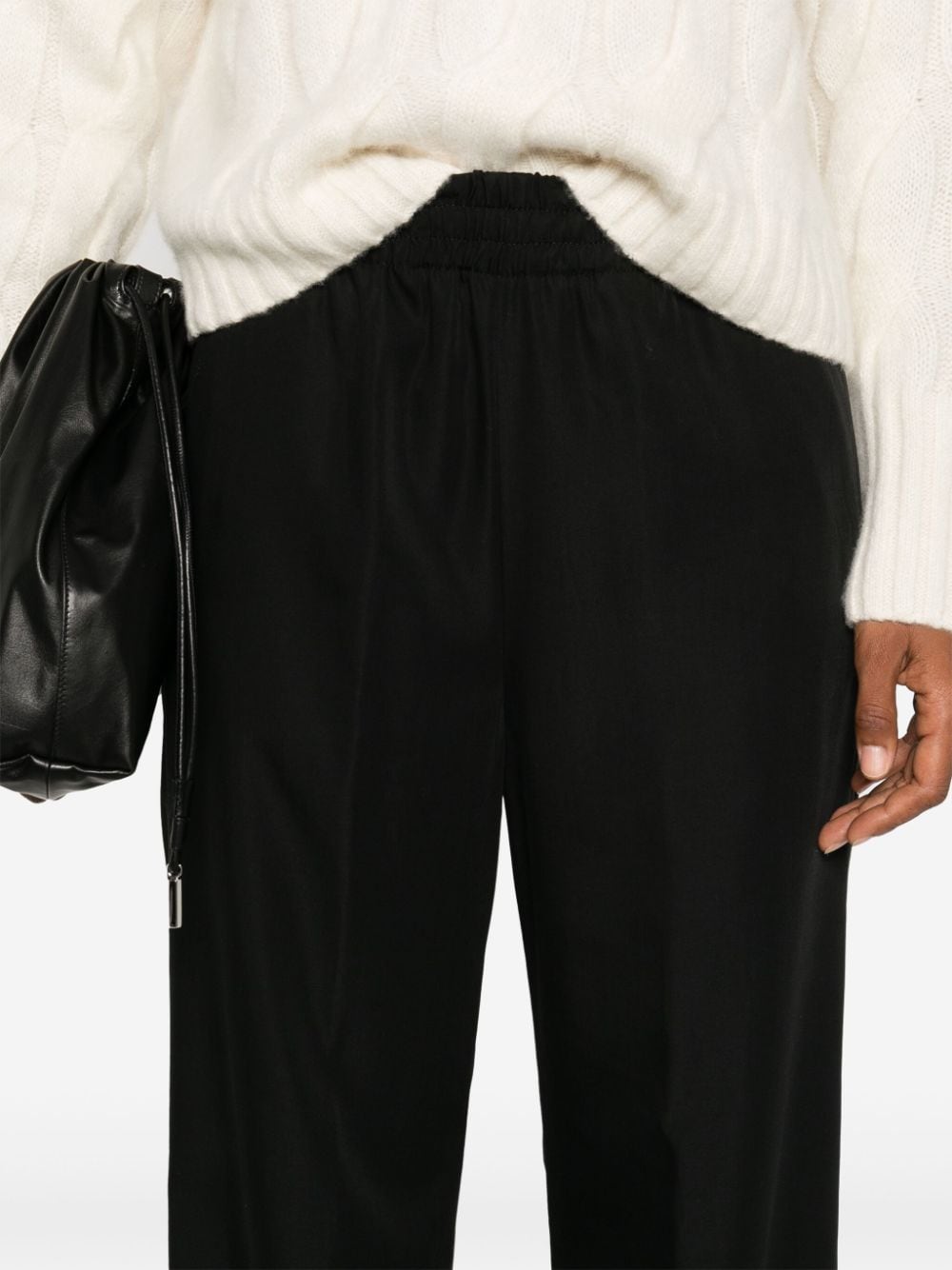 Shop Liu •jo Straight-leg Trousers In Black