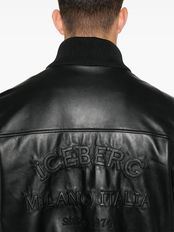 【関税込み】Courreges ブラック エンボスロゴ ジャケット Iceberg エンボスロゴ ジャケット | ブラック | FARFETCH JP