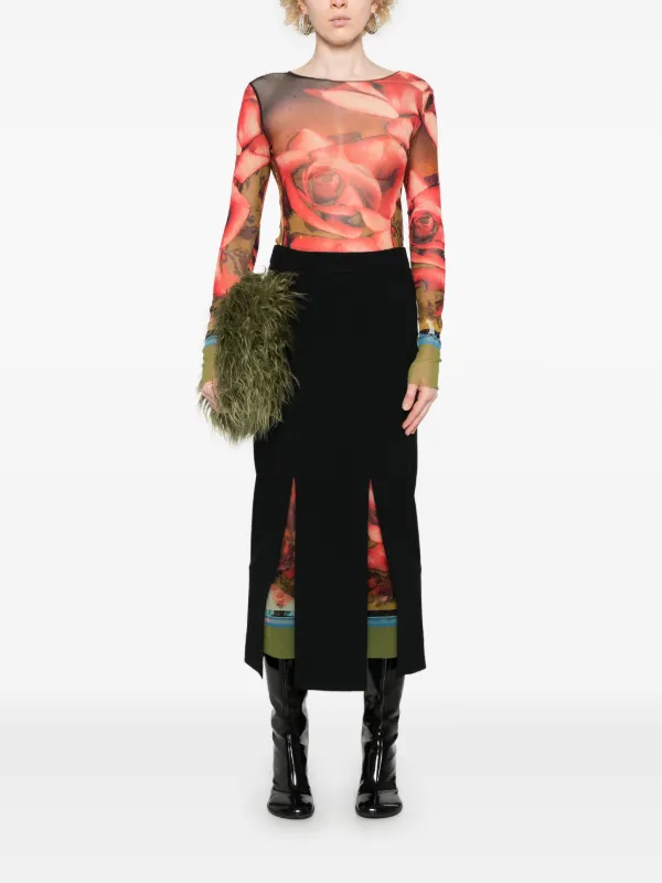 スカート Moschino Enverse Skirt Moschino Enverse Midi Skirt | Black | FARFETCH GE
