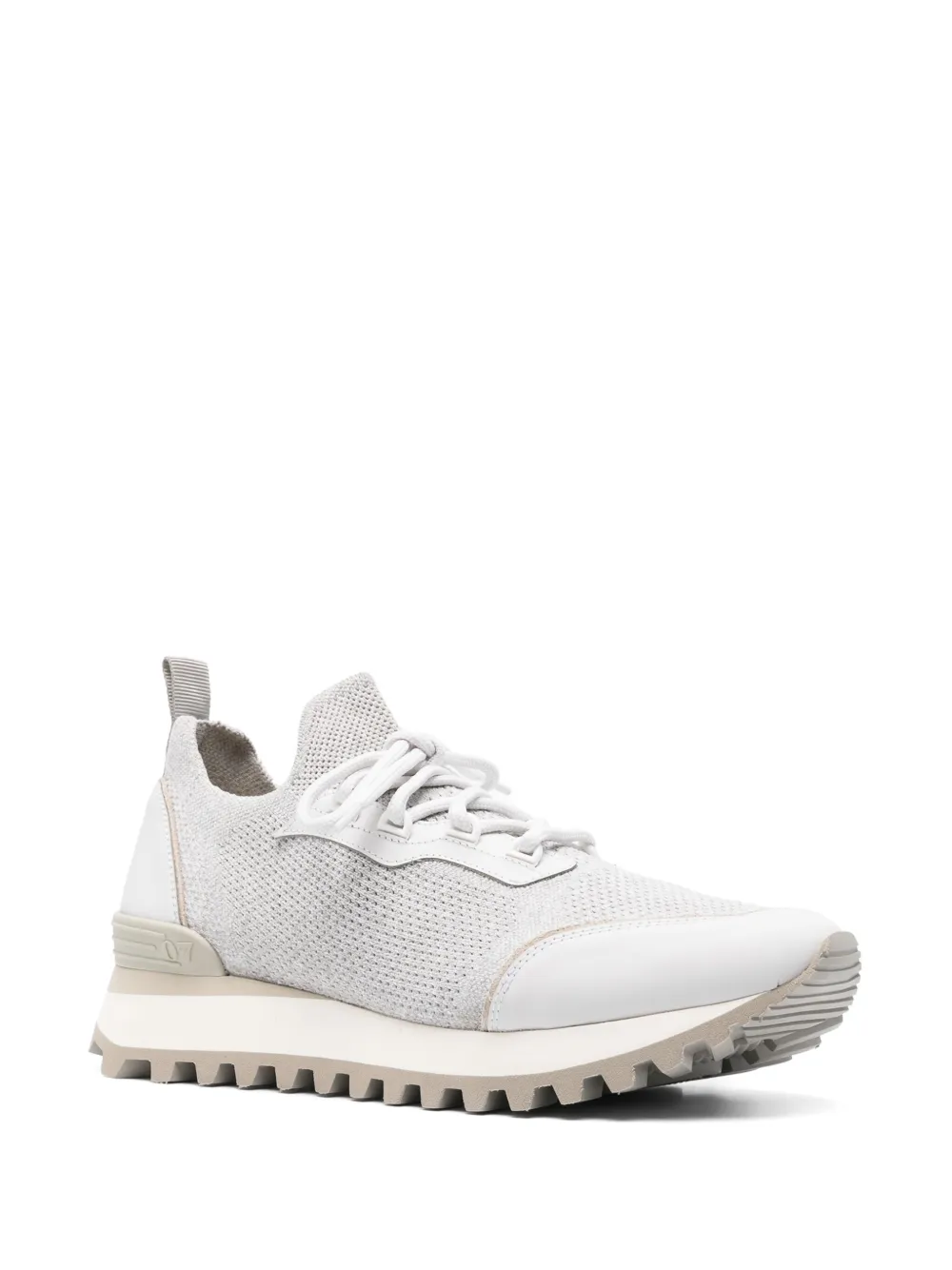 Eleventy Sneakers met vlakken - Grijs