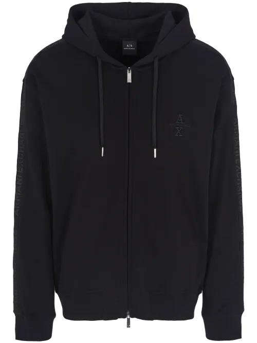 Hoodie à logo brodé - Armani Exchange - Modalova