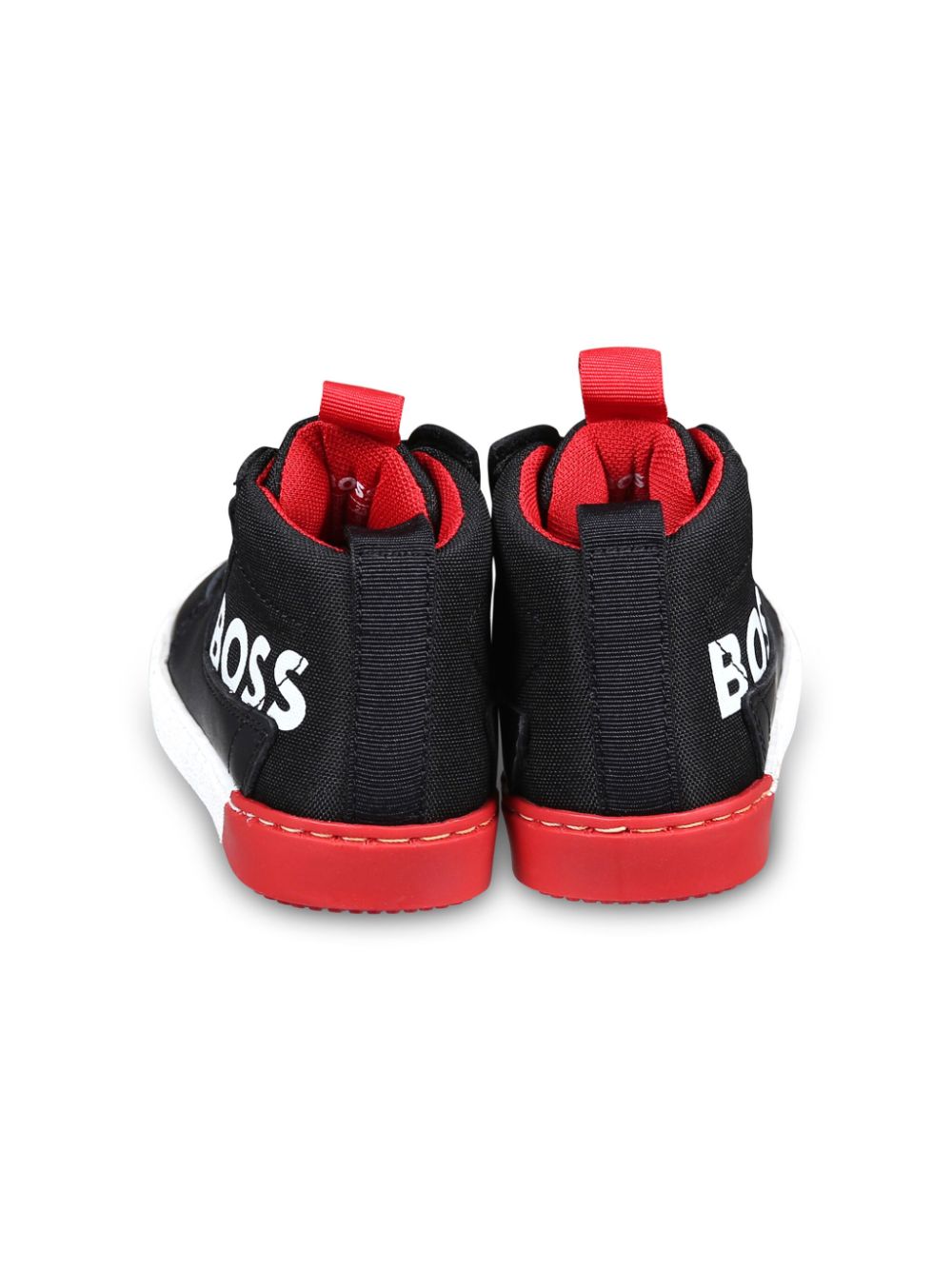 BOSS Kidswear Sneakers met logoprint Zwart