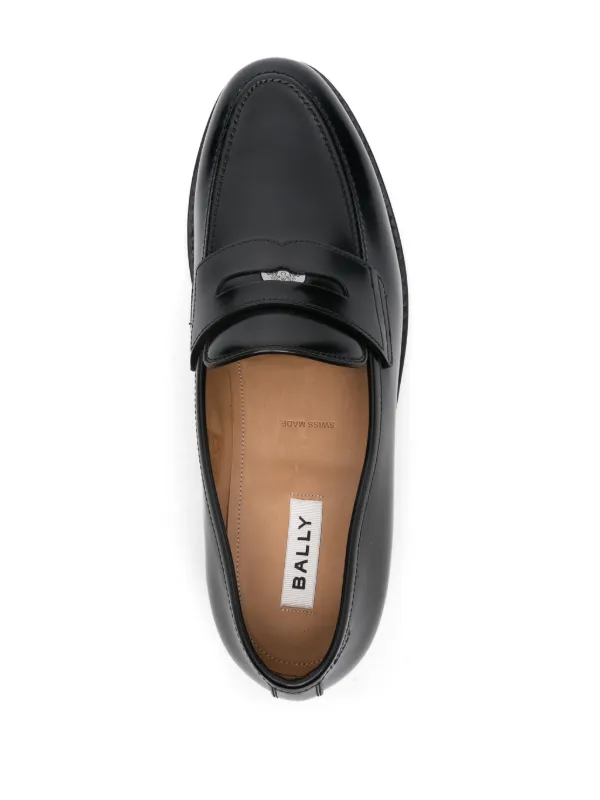 BALLY ブラックレザー ローファー Bally レザーローファー | ブラック | FARFETCH JP
