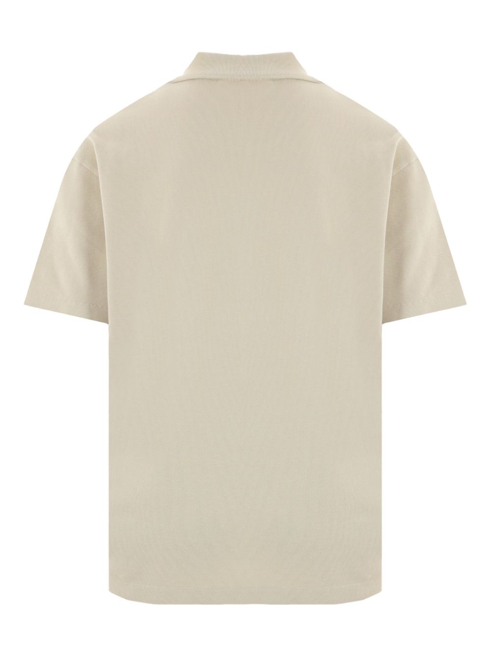 Maison Kitsuné Bold Fox Head poloshirt met patch - Beige