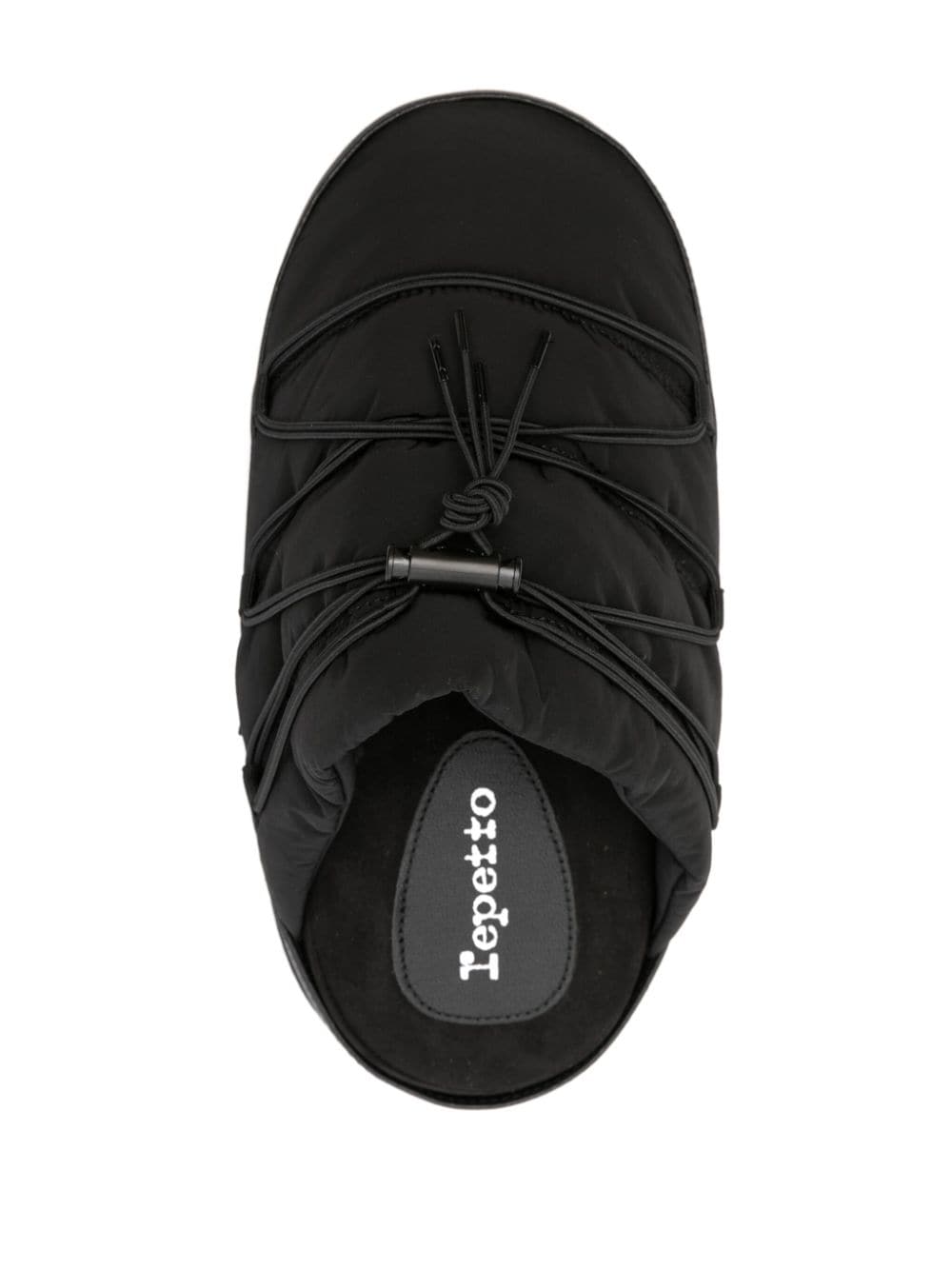 Shop Repetto Gentiane Slippers In Black