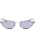 Emporio Armani oval-frame sunglasses - Silver