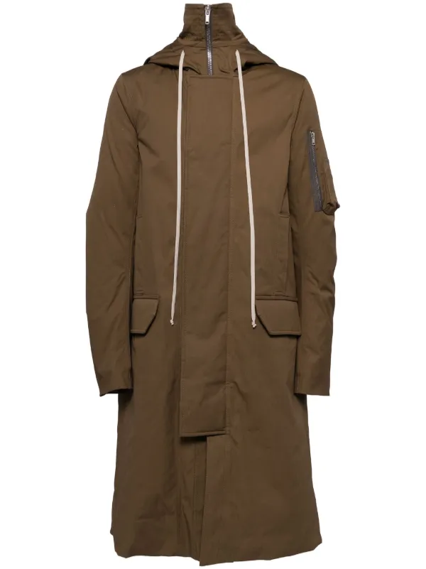 Rick Owens Megaparka コート | ブラウン | FARFETCH JP