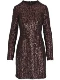 Michael Kors Collection sequin-embellished mini dress - Brown
