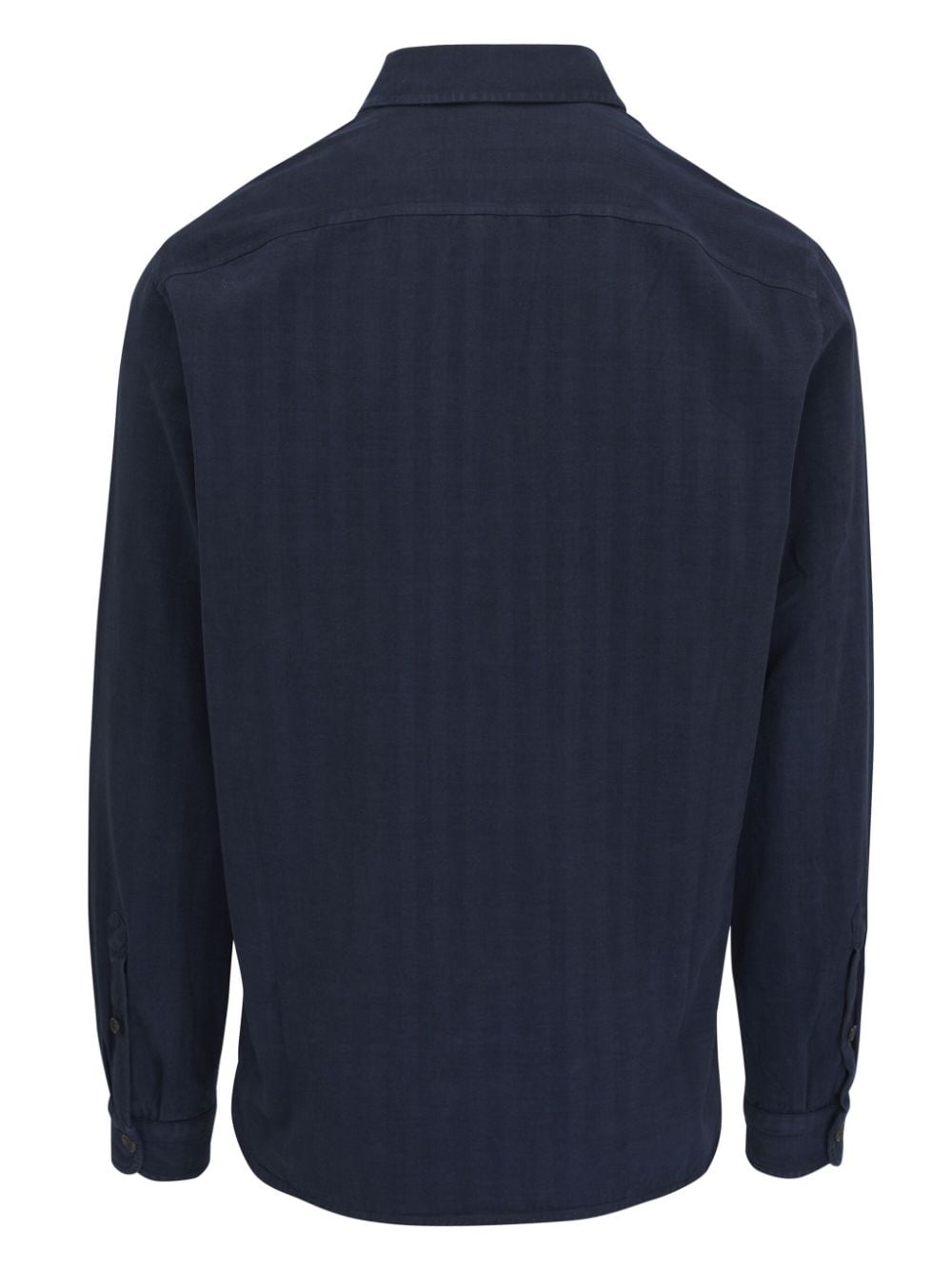 Isaia Gestreept overhemd - Blauw