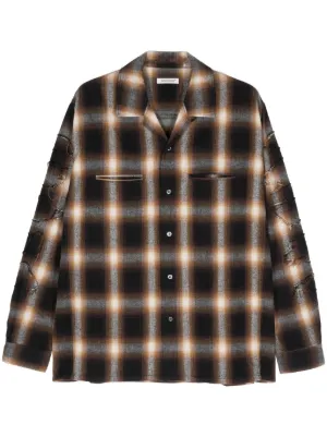 Black Comme Des Garçons チェック シャツ | レッド | FARFETCH JP