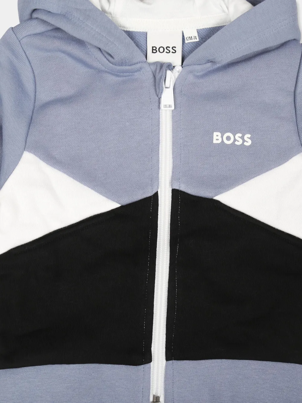 BOSS Kidswear Trainingspak met logoprint Blauw