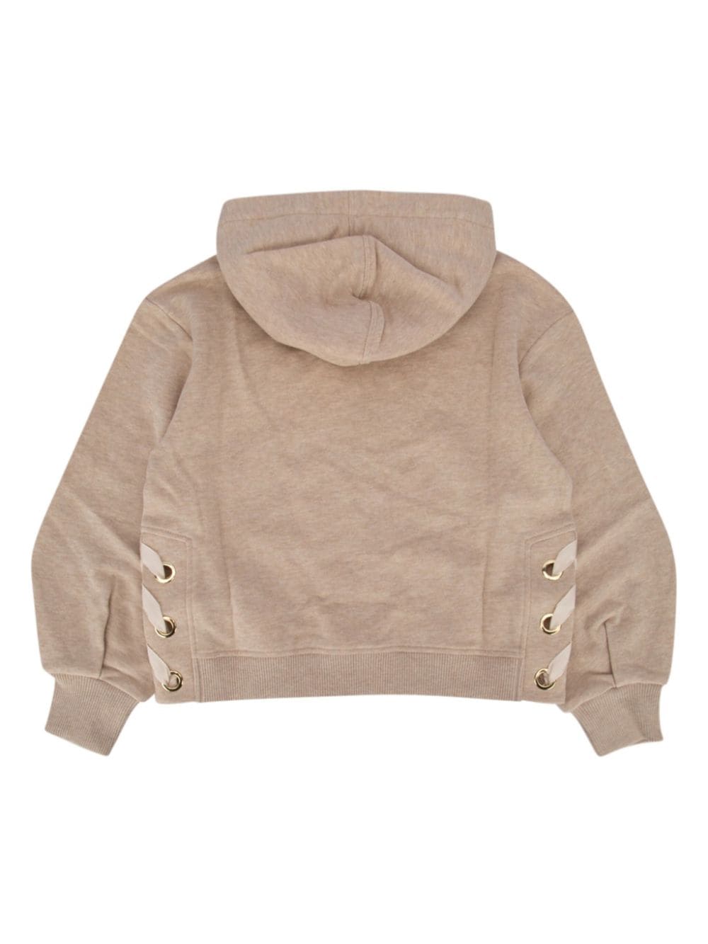 Chloé Kids fleece hoodie - Beige