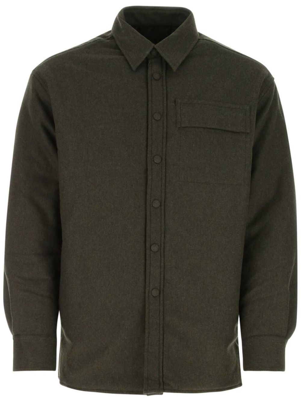 chest-pocket wool shirt jacket