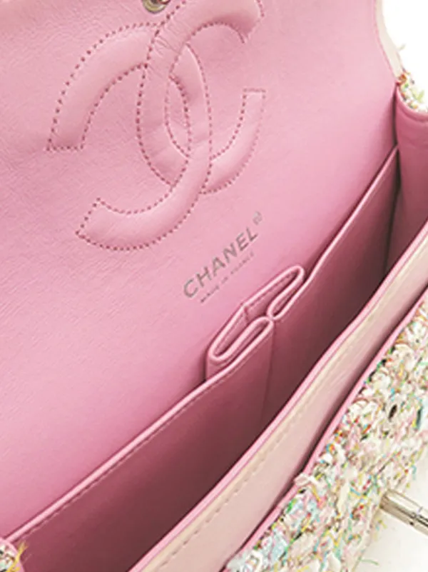 CHANEL Pre-Owned 2004-2005 Medium Classic Tweed Double Flap