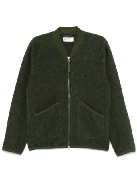 Universal Works wool fleece bomber jacket