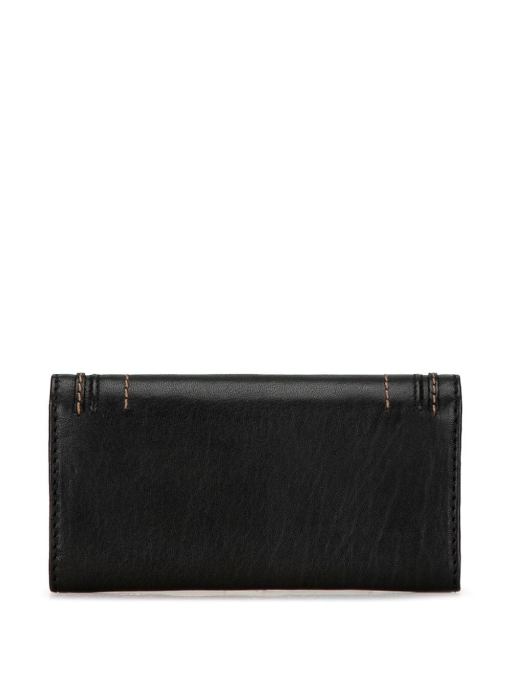 Chloé Pre-Owned 2012 Leather Marcie Lock Wallet long wallets - Zwart