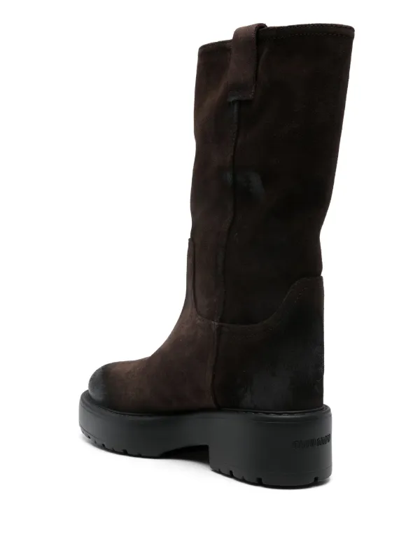ミドルブーツ Miu Miu Suede Boots Miu Miu Suede Boots | Brown | FARFETCH