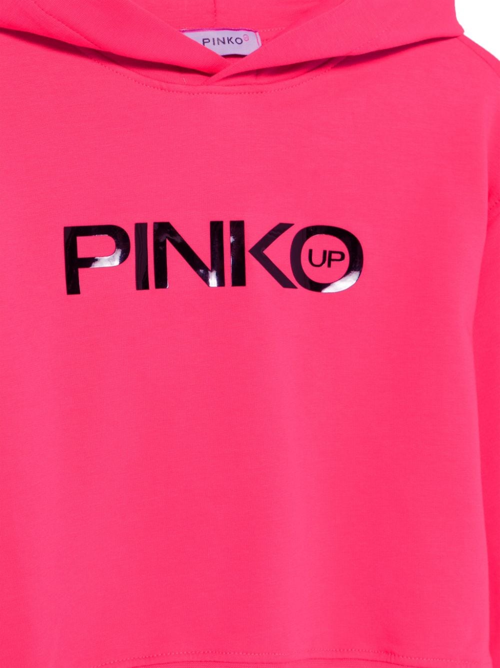 Shop Pinko Logo-print Hoodie In Rosa