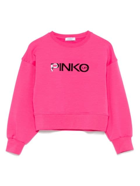 Pinko Kids sweat à ourlet asymétrique