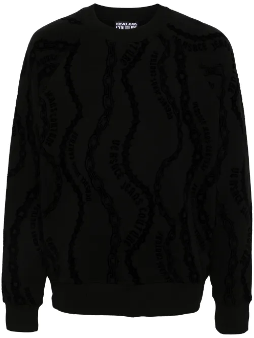 Sweat floqué - Versace Jeans Couture - Modalova