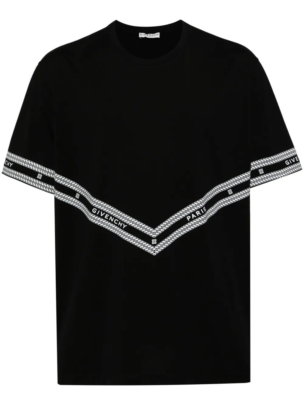 Givenchy Katoenen T-shirt met logoprint Zwart