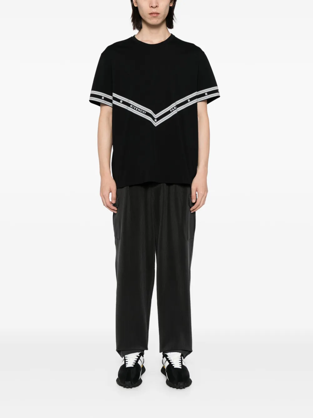 Givenchy Katoenen T-shirt met logoprint - Zwart
