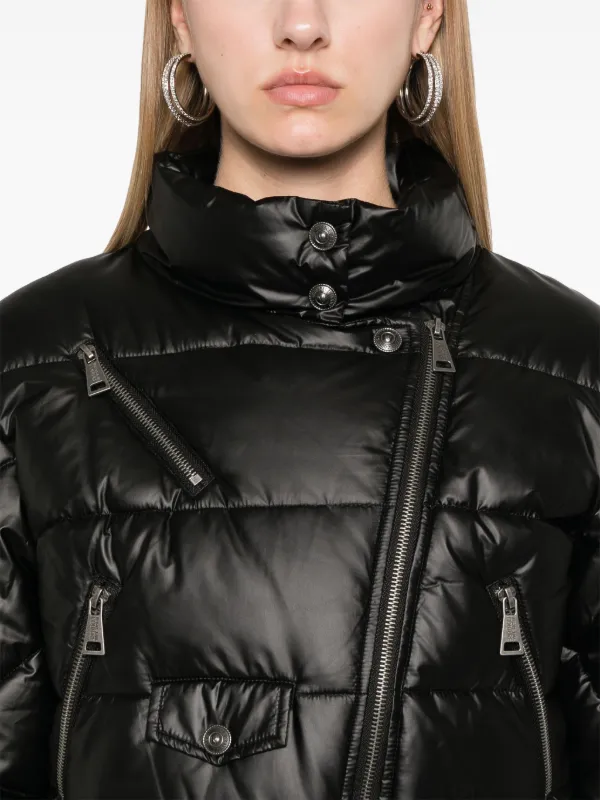 Versace Jeans Couture Baroque Buckle Puffer Jacket Black FARFETCH PH