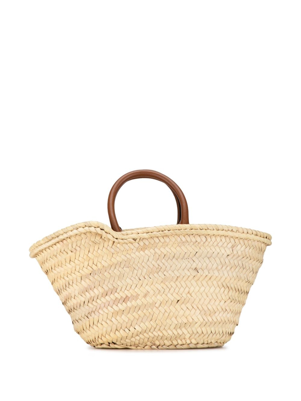 Jimmy Choo Pre-Owned 2000s Raffia basket-tas met logo - BROWN