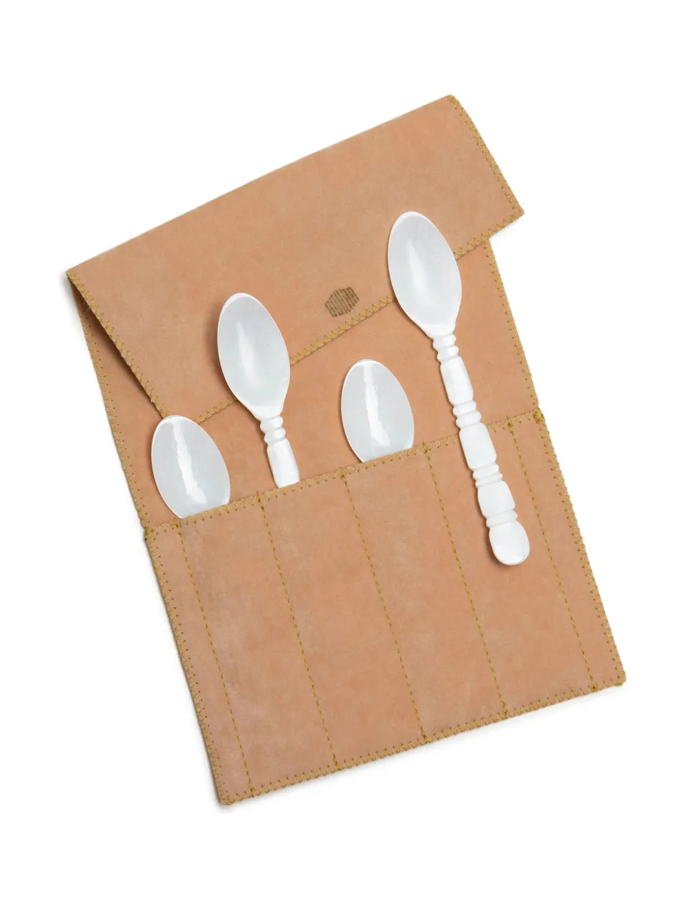 Gohar World Column Spoon (set Of Four) In Nude