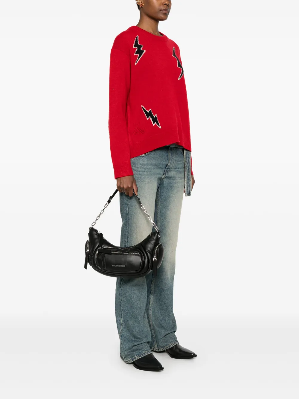 Karl Lagerfeld medium City shoulder bag - Zwart