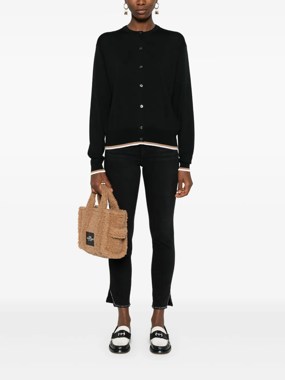 John Smedley Raina vest - Zwart