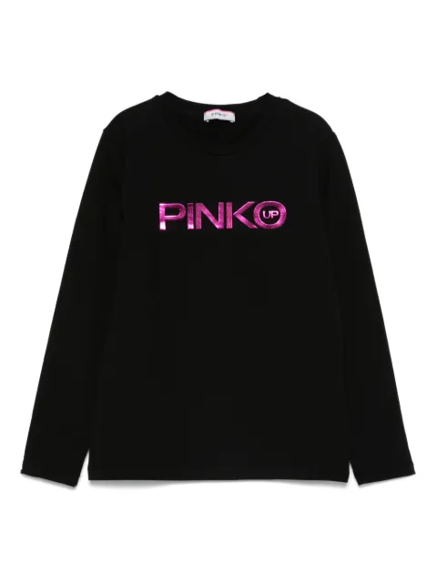 Pinko Kids metallic-logo T-shirt 
