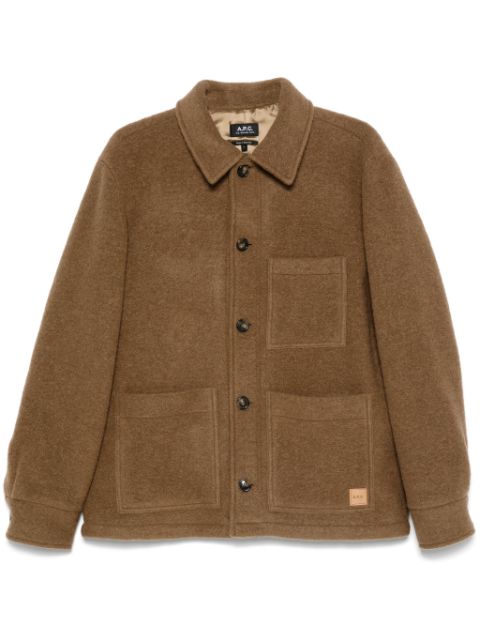 A.P.C. brushed shirt jacket Men