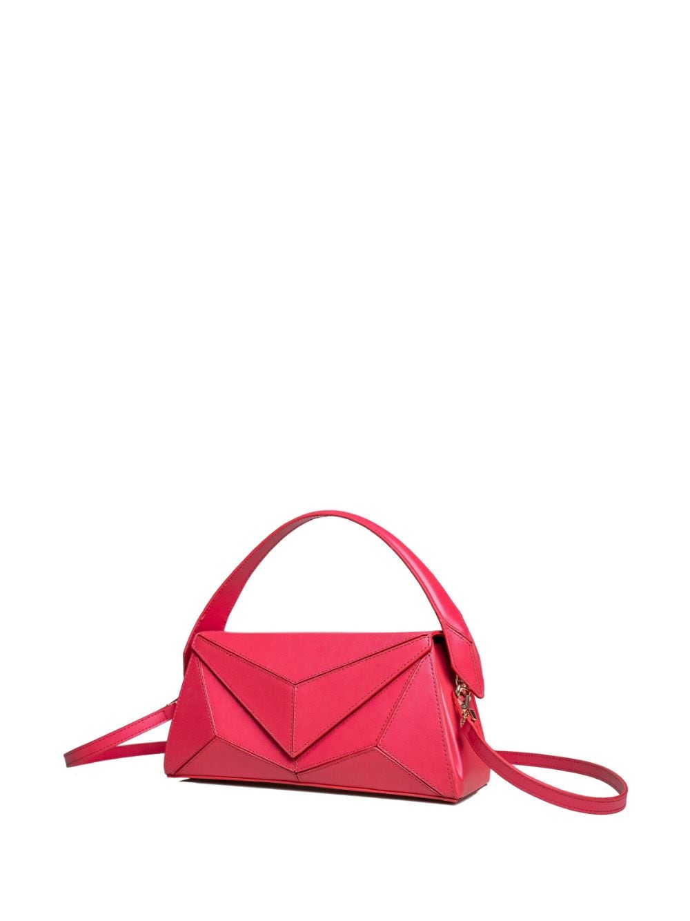 Shop Ryzí Orion Leather Shoulder Bag In Red