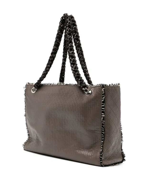 CHANEL Pre-Owned 2009 Rare Limited Edition Taupe Beige Tweed Work